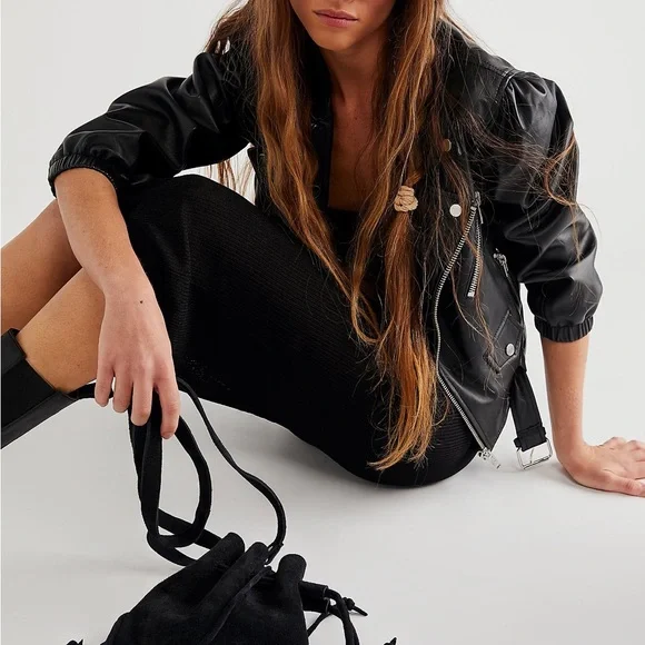 Free People Billy Suede Crossbody ❤️ NWT - Picture 7 of 8